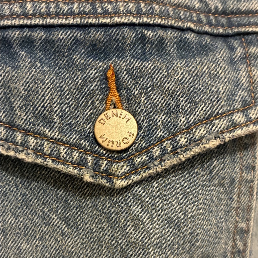 Aritzia    DENIM FORUM Blue Denim Jacket LIKE new 🆕 - Picture 5 of 8